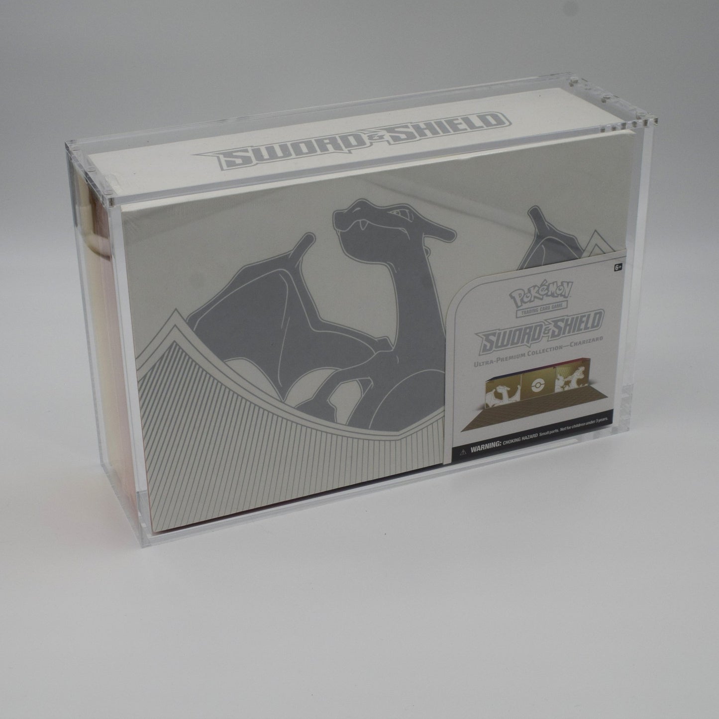 Acrylic case for Pokémon Charizard UPC sealed display