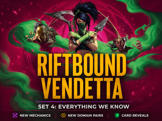 Riftbound Vendetta Set 4 featuring Akali — releasing July 31 2026