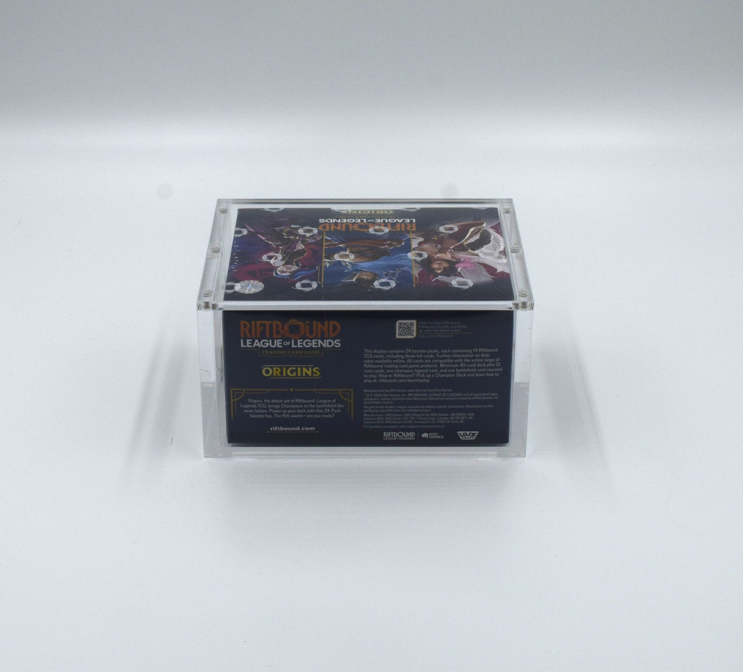 Acrylic case for League of Legends Riftbound booster box display