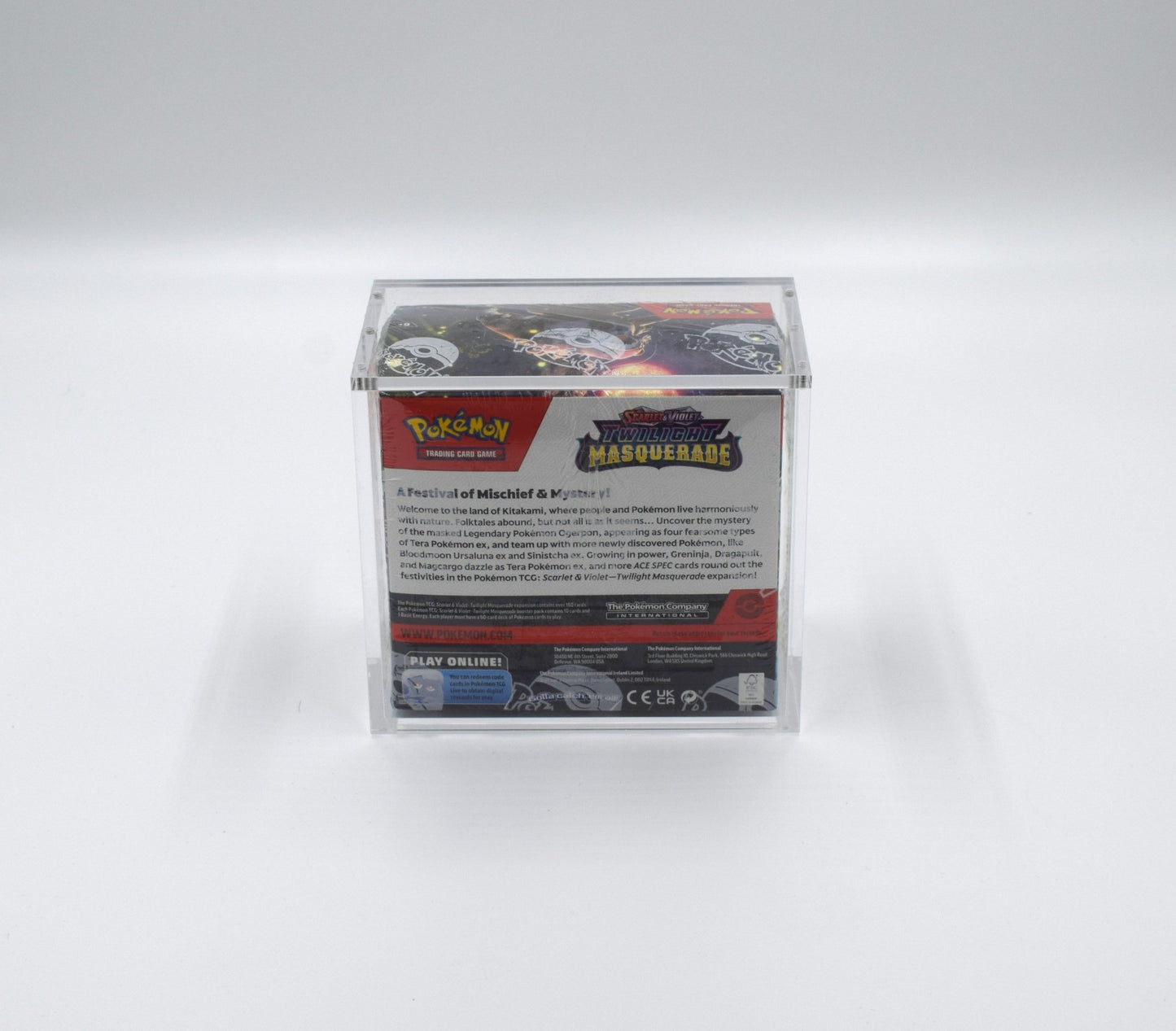 Acrylic case for Pokémon booster box sealed display