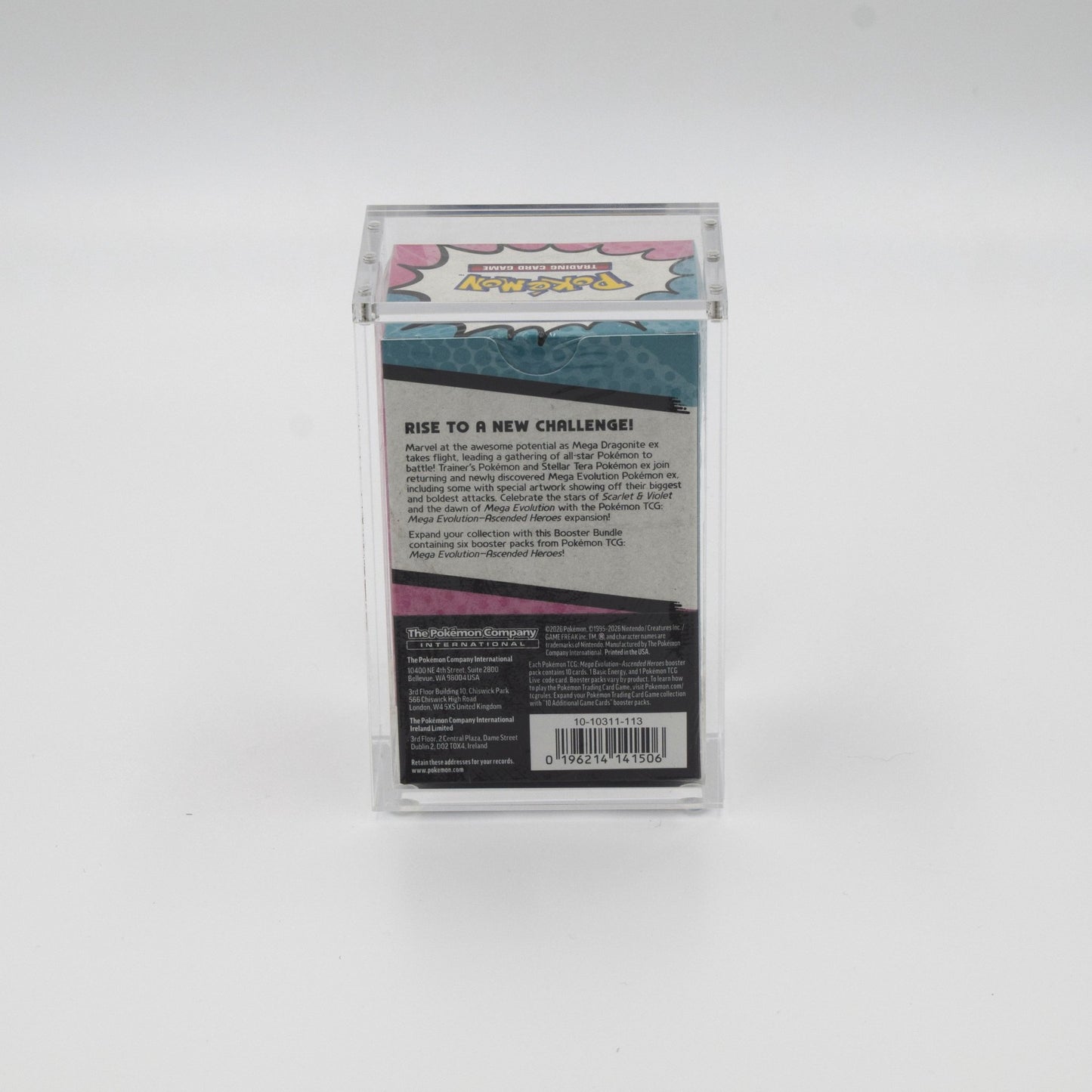 Acrylic case for Pokémon Booster Bundle new version sealed display