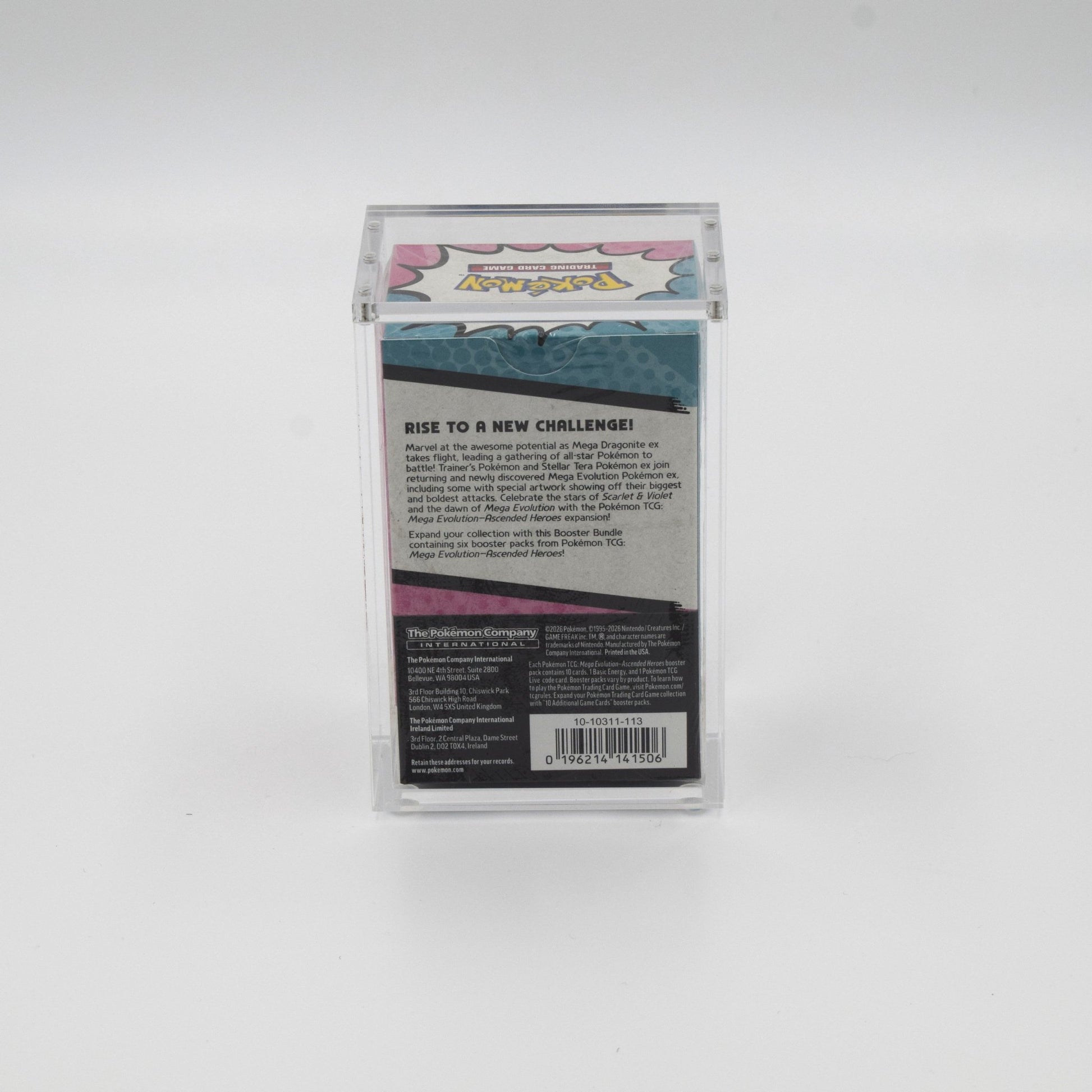 Acrylic case for Pokémon Booster Bundle new version sealed display