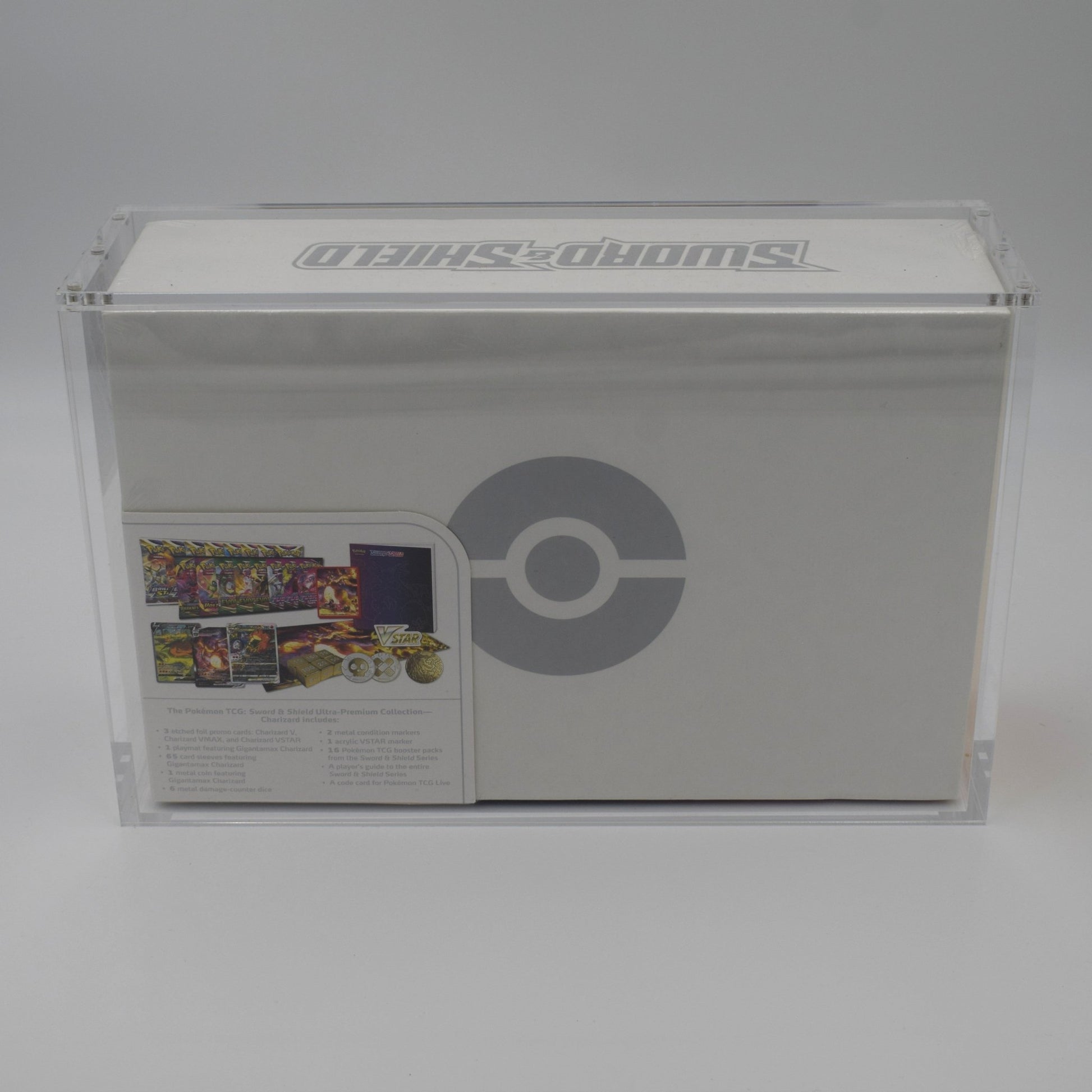 Acrylic case for Pokémon Charizard UPC sealed display