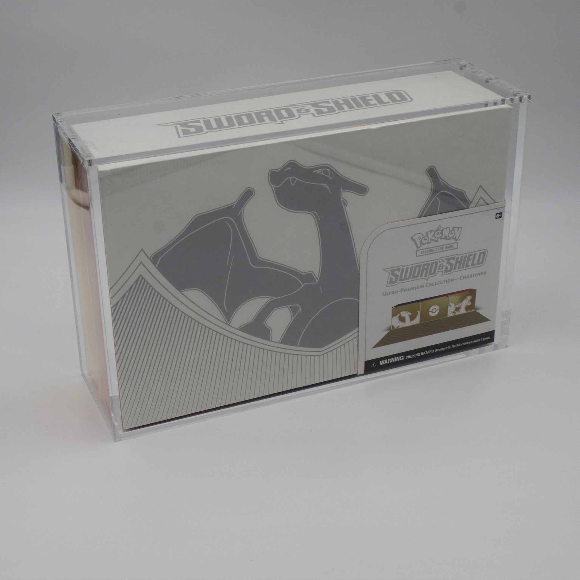 Acrylic case for Pokémon Charizard UPC sealed display