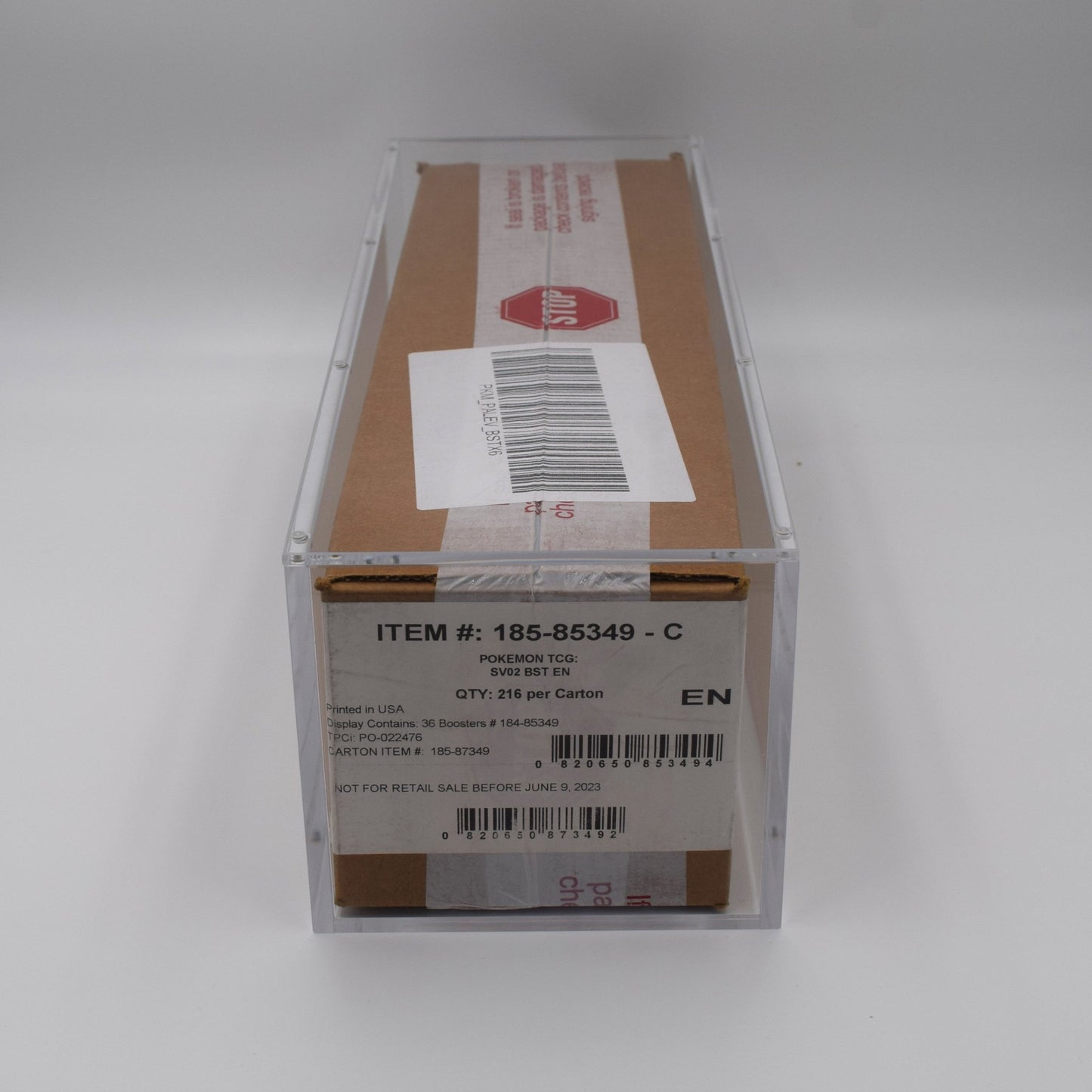 Acrylic case for Pokémon sealed booster box display