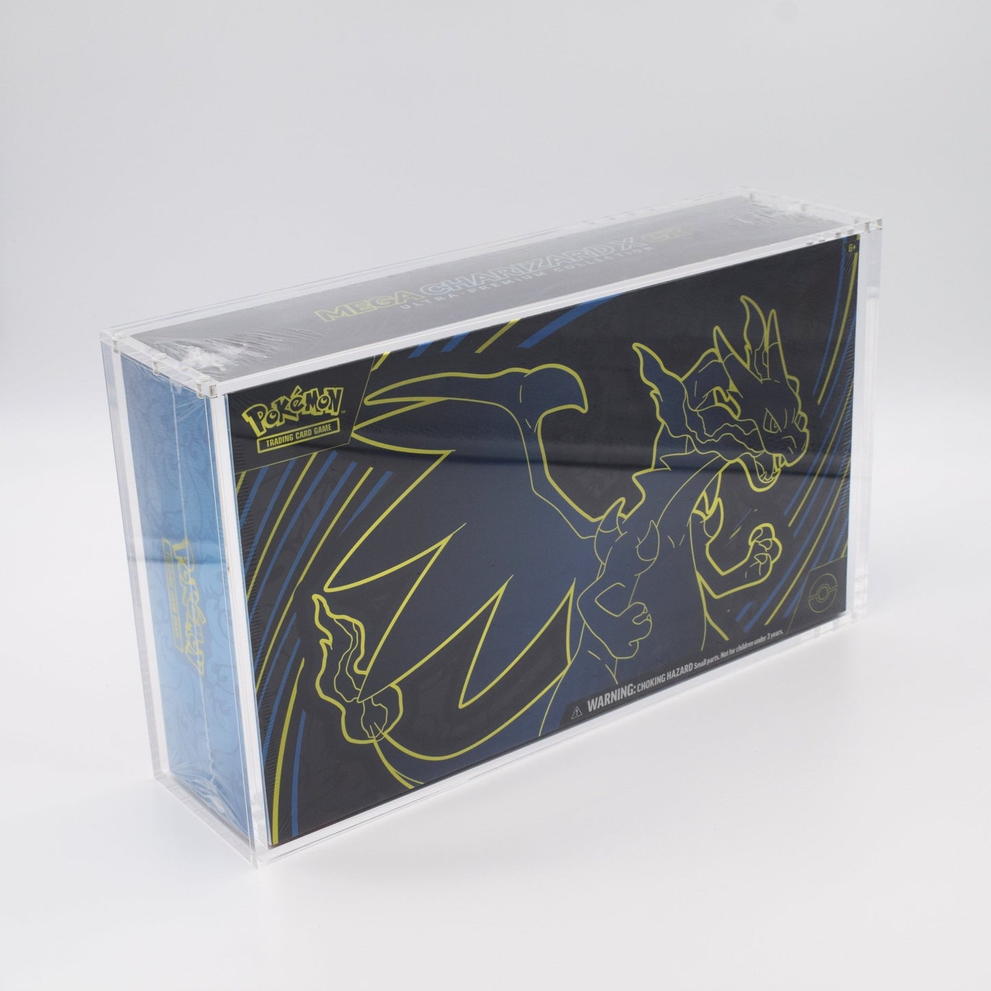 Acrylic case for Pokémon 151 and Mega Charizard X EX UPC display