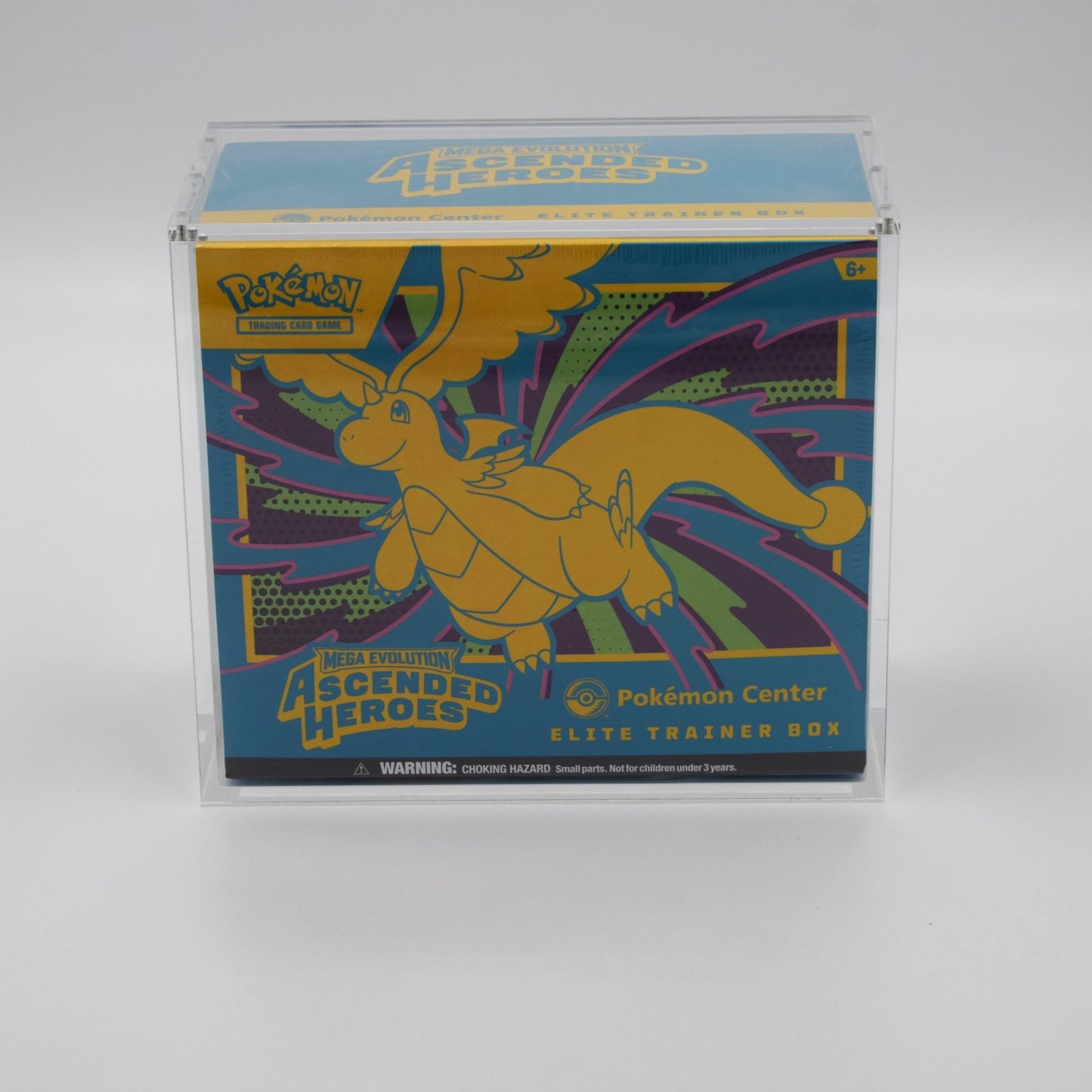 Acrylic case for Pokémon Elite Trainer Box sealed display