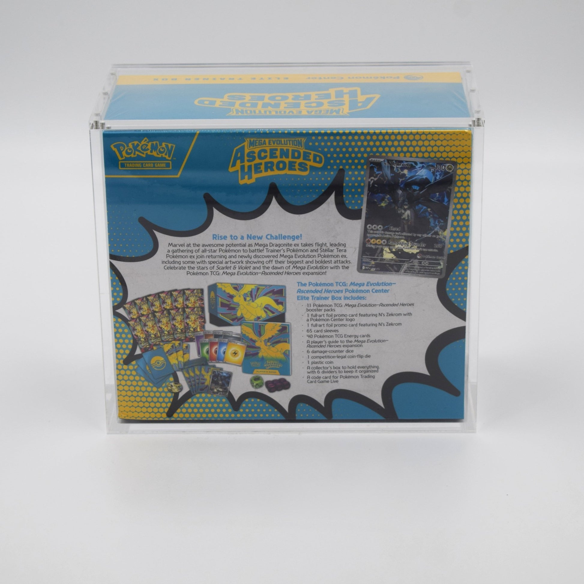 Acrylic case for Pokémon Elite Trainer Box sealed display