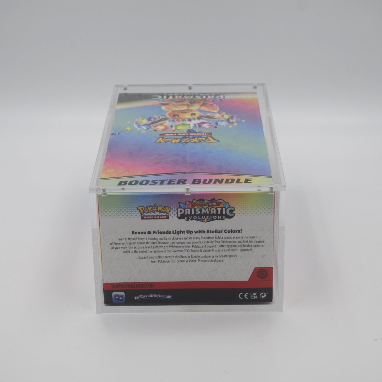 Acrylic case for Pokémon Booster Bundle old version sealed display