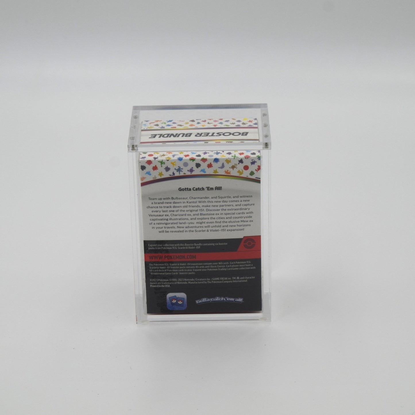 Acrylic case for Pokémon Booster Bundle old version protector