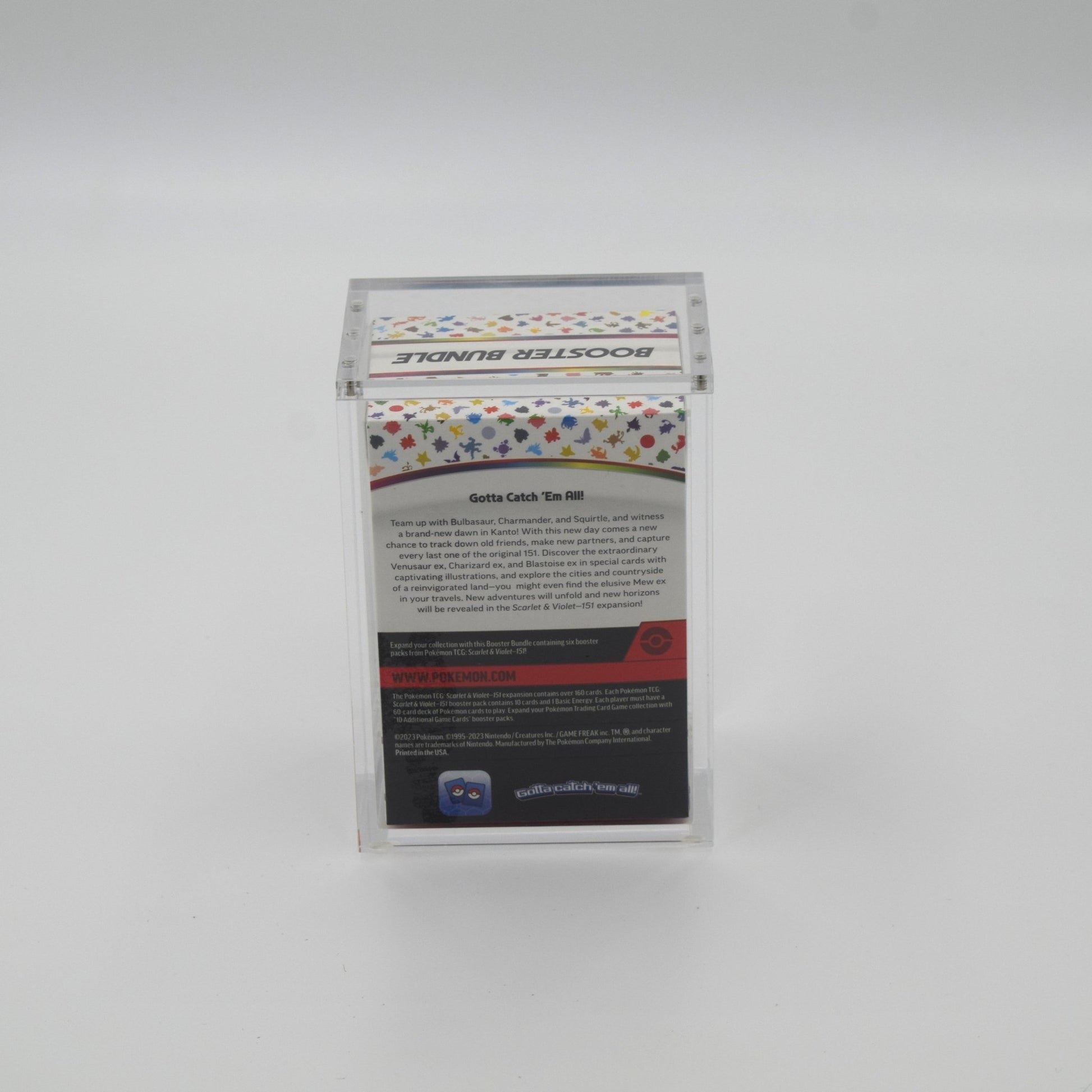 Acrylic case for Pokémon Booster Bundle old version protector