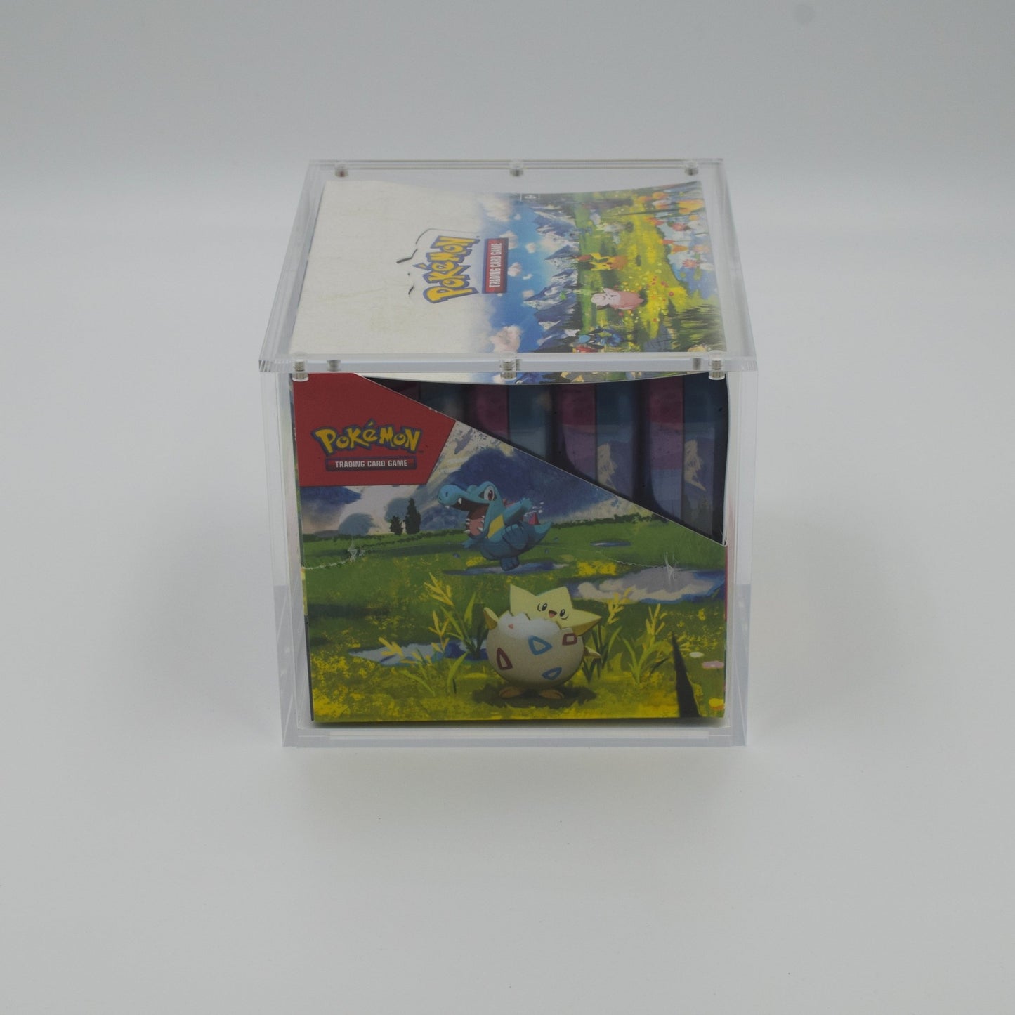 Acrylic case for Pokémon Mini Tin 10‑pack sealed display