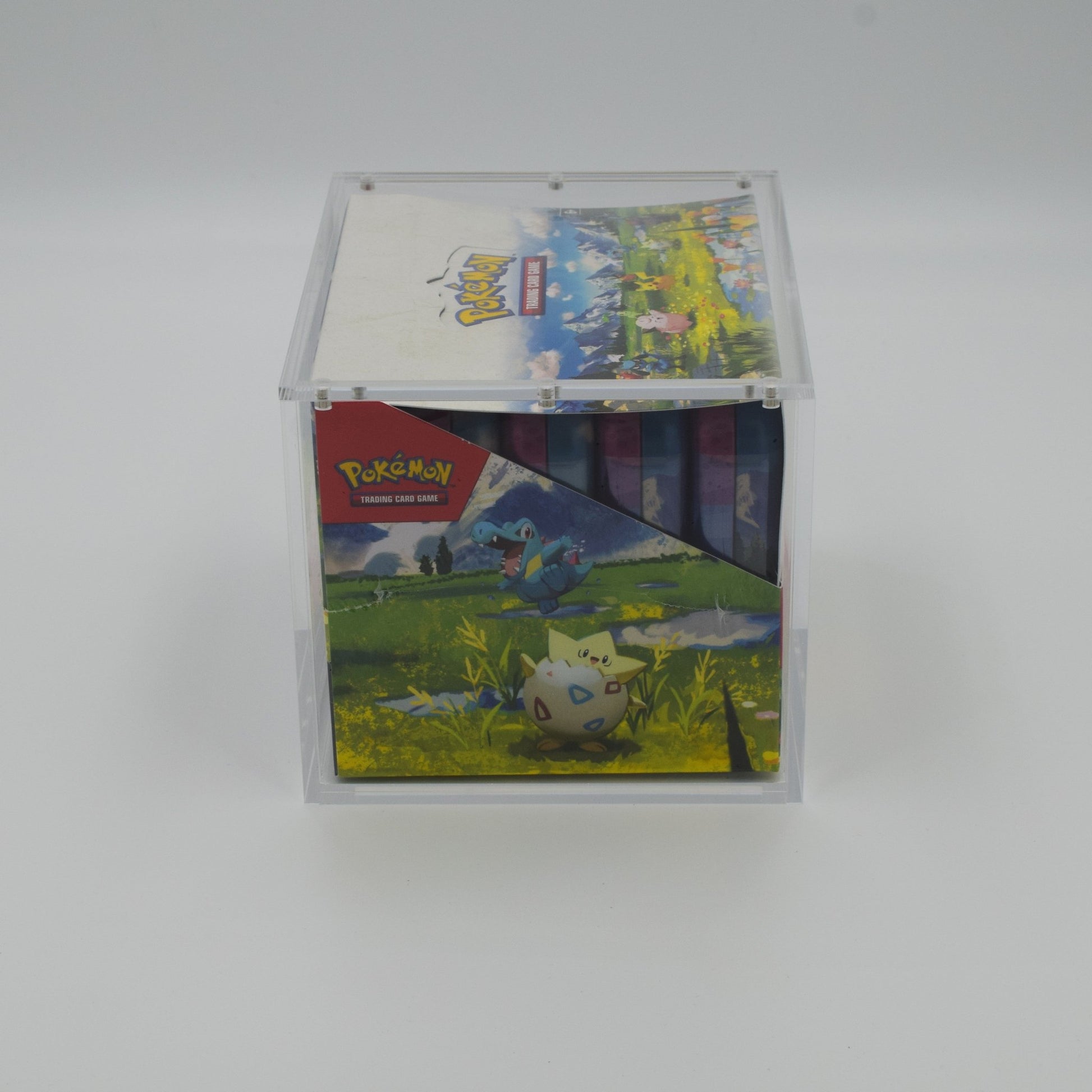 Acrylic case for Pokémon Mini Tin 10‑pack sealed display