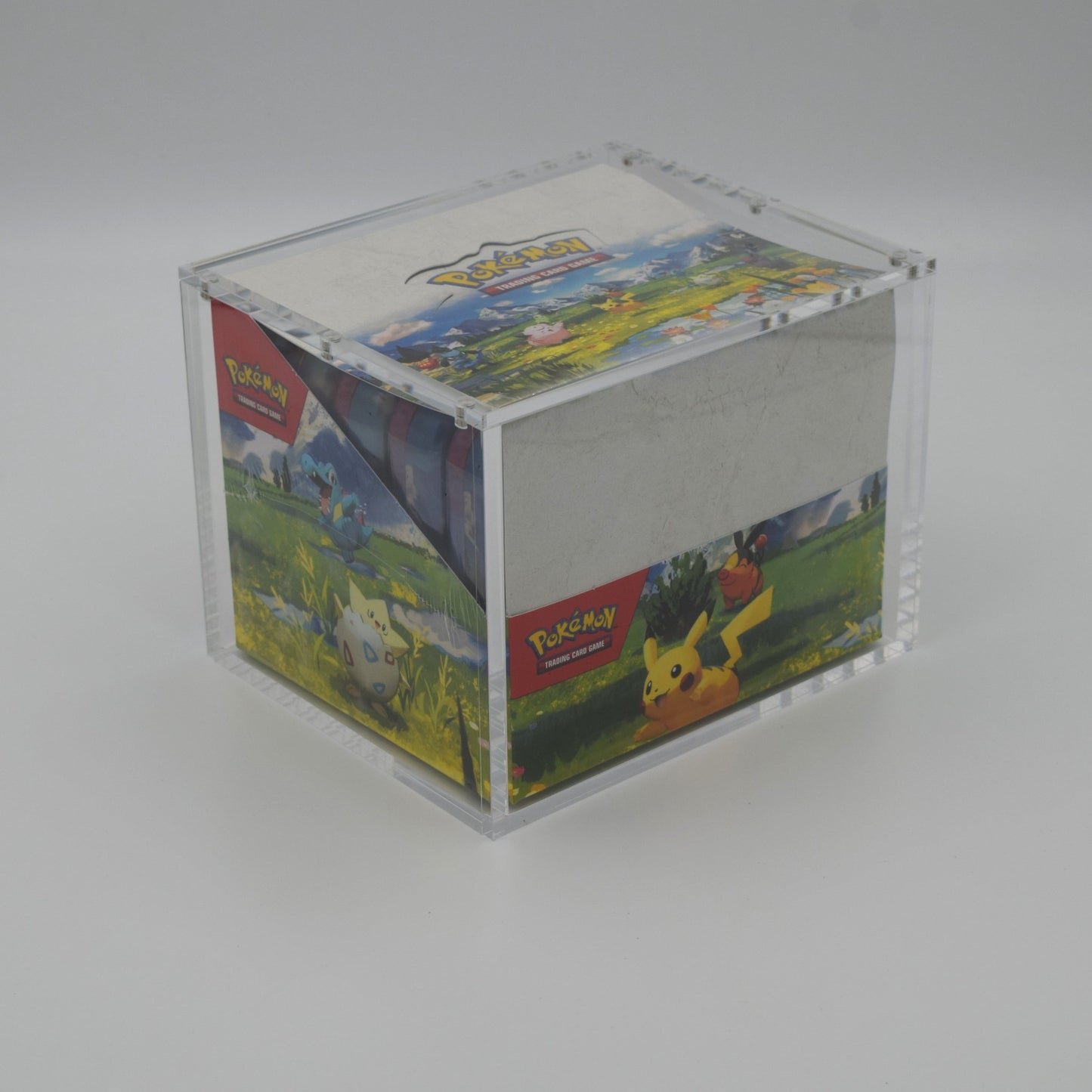 Acrylic case for Pokémon Mini Tin 10‑pack sealed display