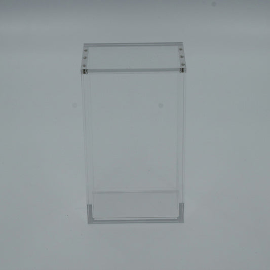 Japanese high-class Pokémon booster box in a clear 5mm acrylic display case with magnetic lid