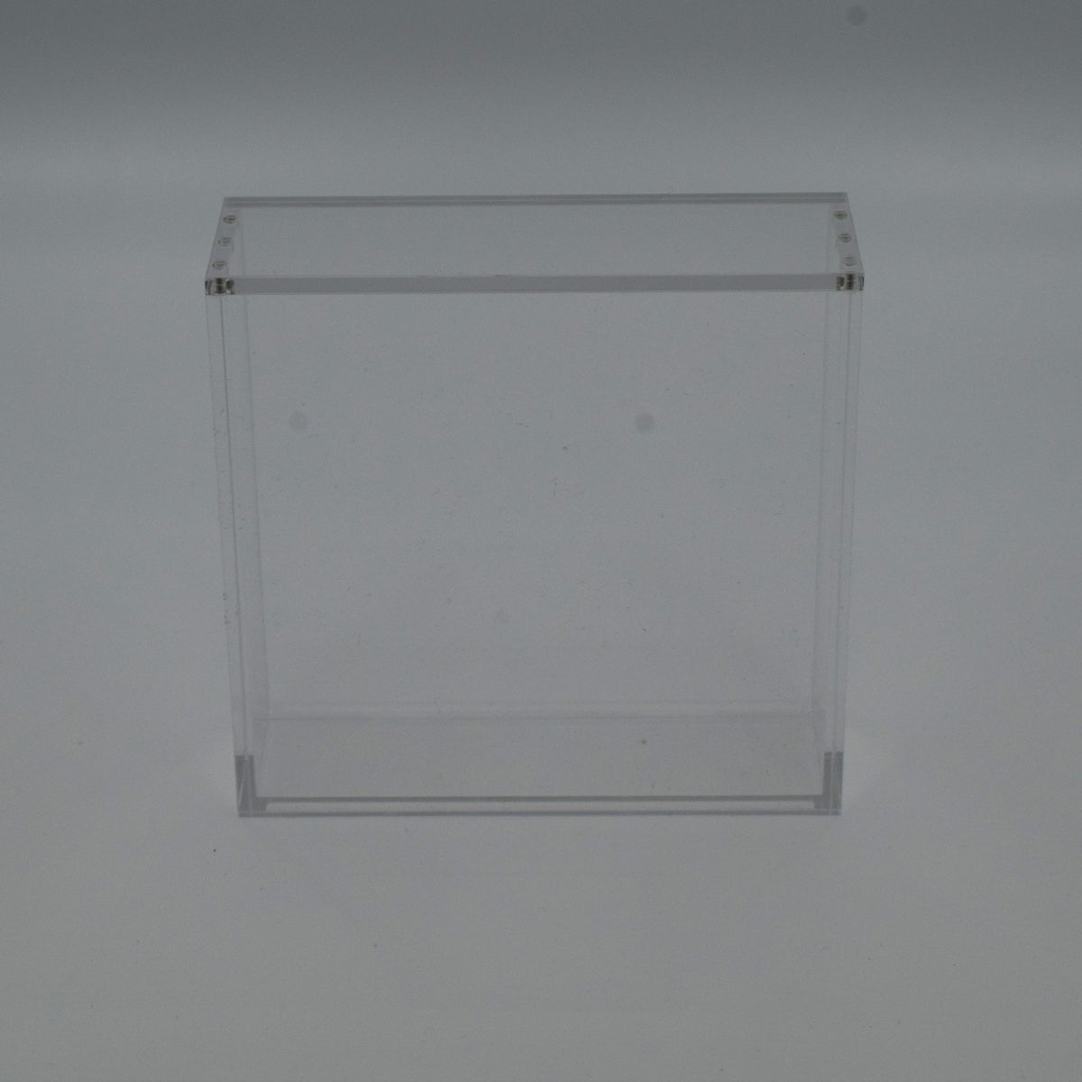Standard Japanese Pokémon booster box in a clear 5mm acrylic display case with magnetic lid
