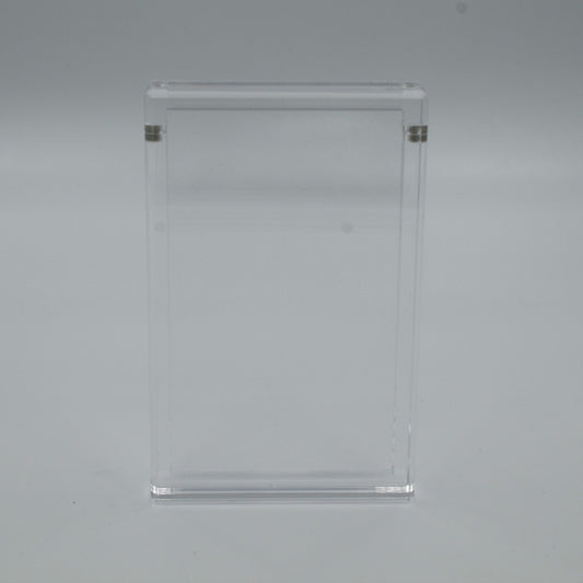 Graded Pokémon card displayed upright in a clear 5mm acrylic case