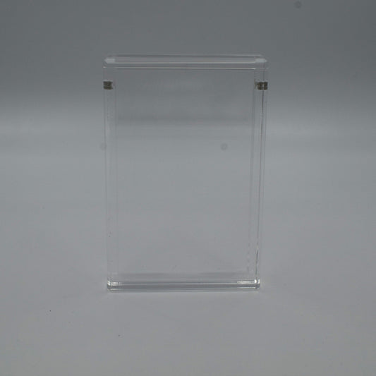 Graded Pokémon card with guard displayed upright in a clear 5mm acrylic case
